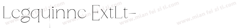 Legquinne ExtLt字体转换